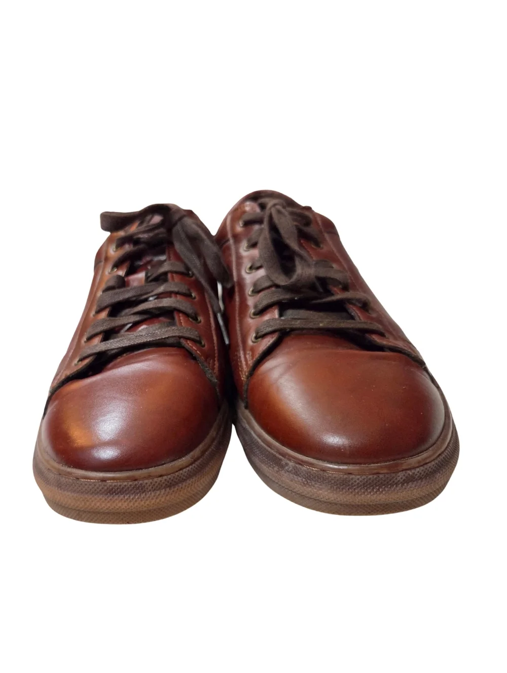 Azkbird Mens 11.5 Oxford Shoes Brown Leather Preppy Office Casual Academia Ivy